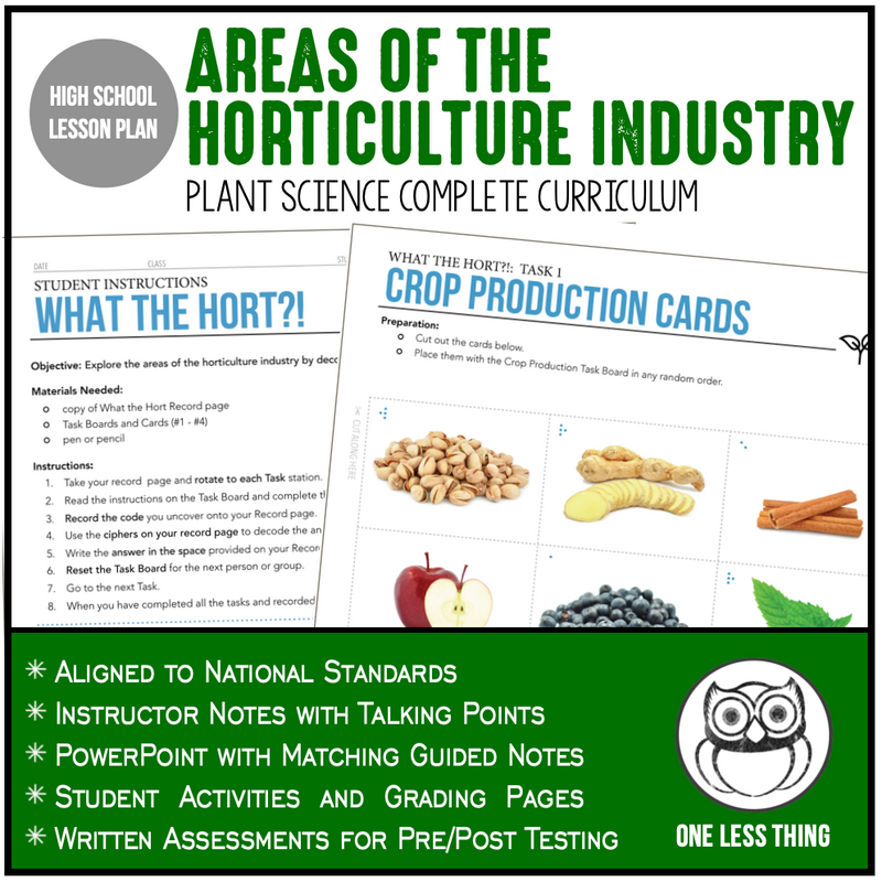 Load image into Gallery viewer, CCPLT02.1 Areas of the Horticulture Industry, Plant Science Complete Curriculum
