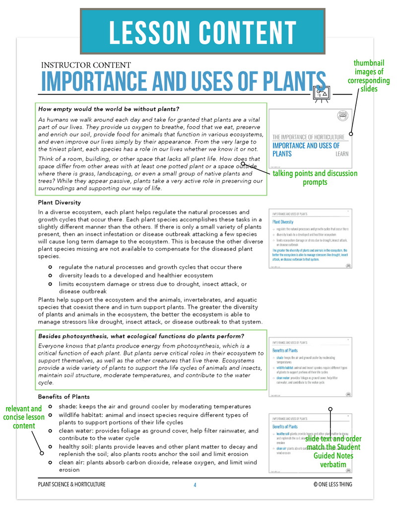 Load image into Gallery viewer, CCPLT02.2 Importance and Uses of Plants, Plant Science Complete Curriculum
