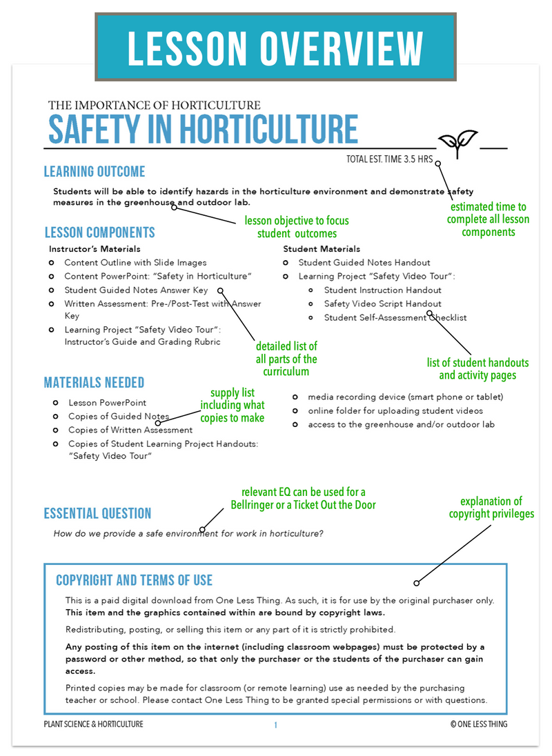 Load image into Gallery viewer, CCPLT02.4 Safety in Horticulture, Plant Science Complete Curriculum
