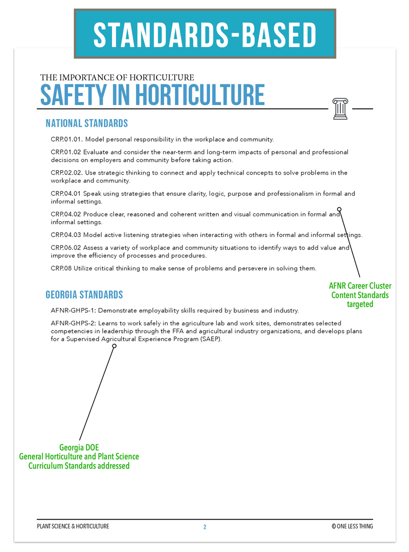 Load image into Gallery viewer, CCPLT02.4 Safety in Horticulture, Plant Science Complete Curriculum
