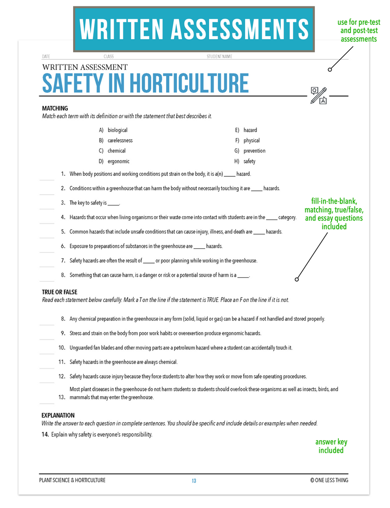 Load image into Gallery viewer, CCPLT02.4 Safety in Horticulture, Plant Science Complete Curriculum
