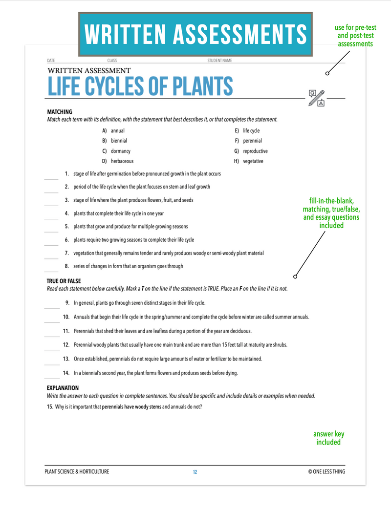 Load image into Gallery viewer, CCPLT03.1 Life Cycles of Plants, Plant Science Complete Curriculum
