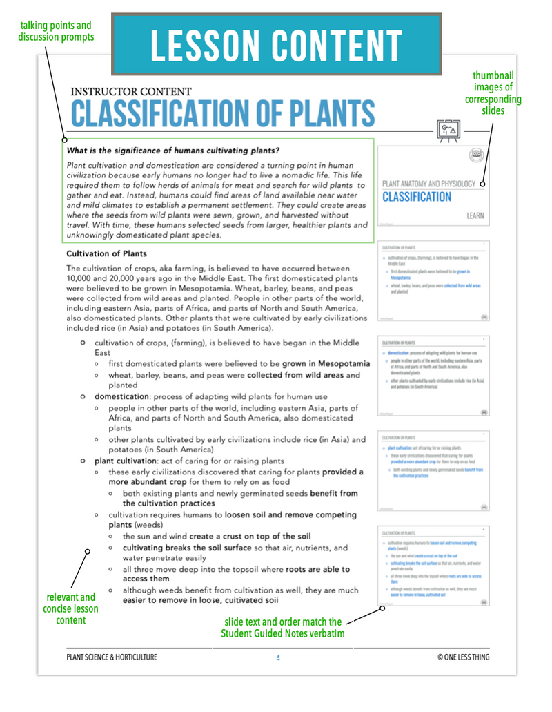 Load image into Gallery viewer, CCPLT03.3 Classification of Plants, Plant Science Complete Curriculum
