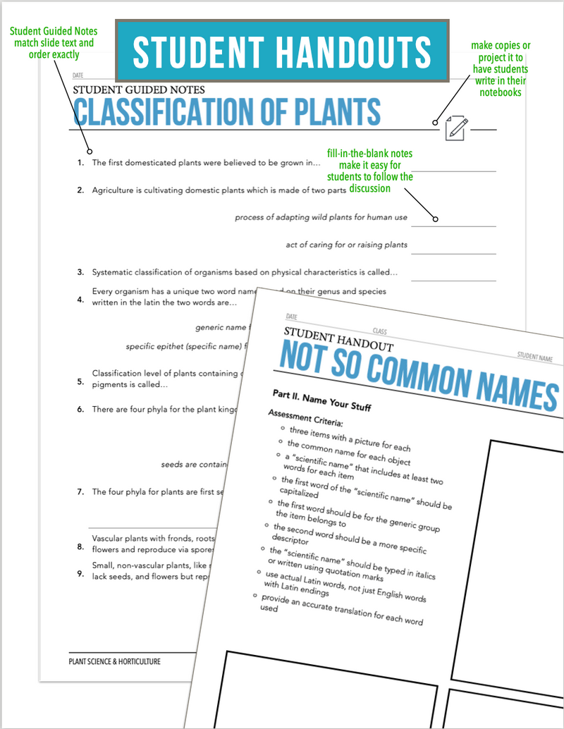 Load image into Gallery viewer, CCPLT03.3 Classification of Plants, Plant Science Complete Curriculum
