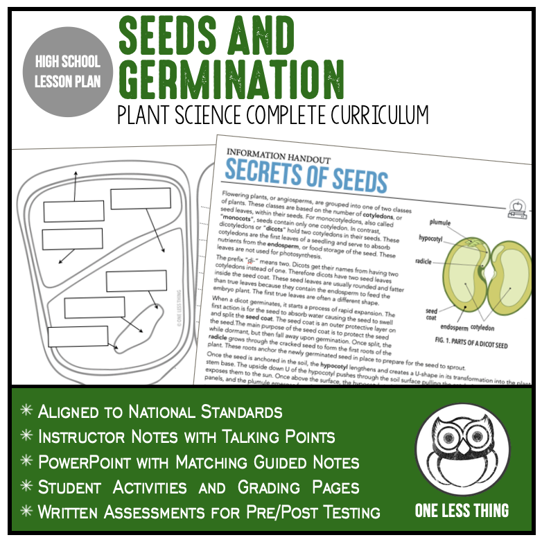 Load image into Gallery viewer, CCPLT04.1 Seeds and Germination, Plant Science Complete Curriculum
