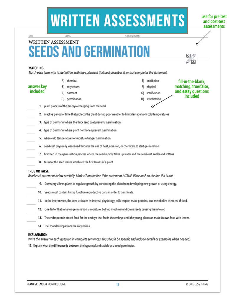 Load image into Gallery viewer, CCPLT04.1 Seeds and Germination, Plant Science Complete Curriculum
