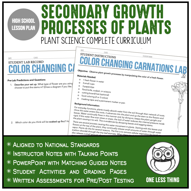 Load image into Gallery viewer, CCPLT04.2 Secondary Growth Processes, Plant Science Complete Curriculum
