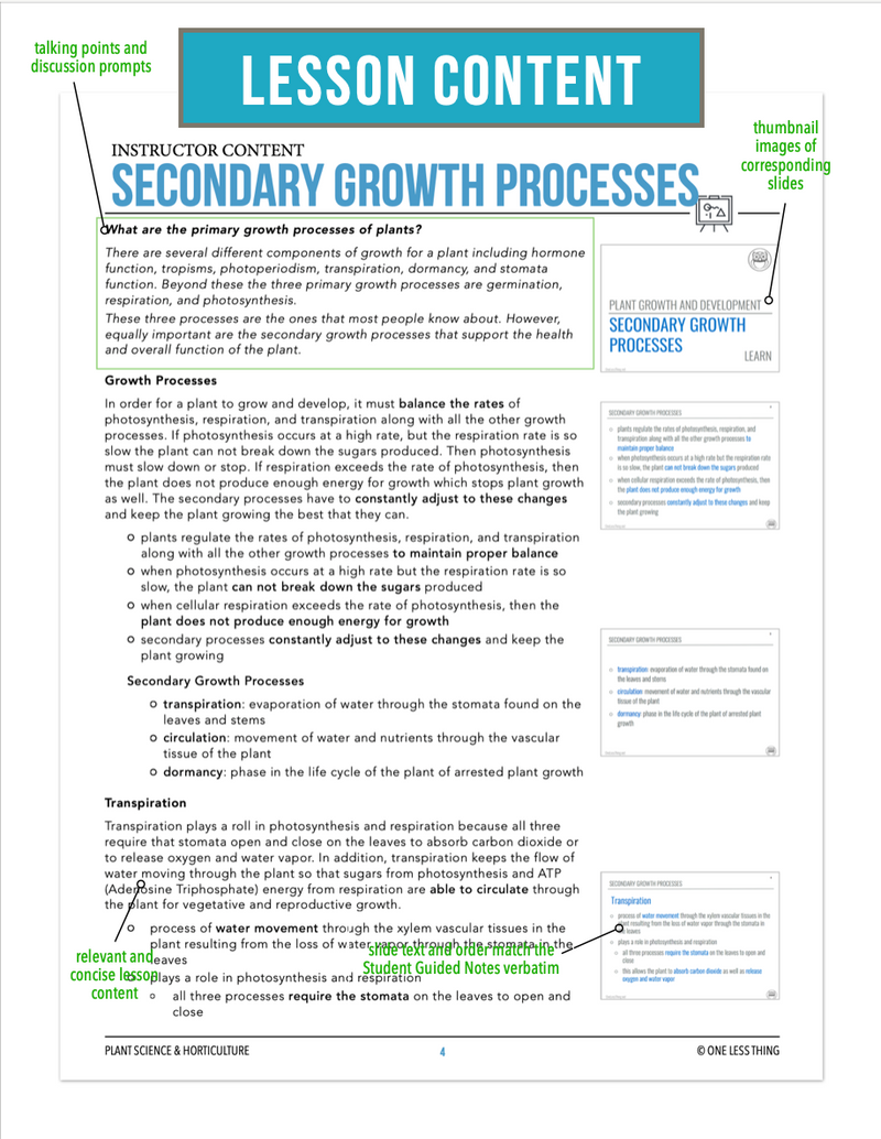 Load image into Gallery viewer, CCPLT04.2 Secondary Growth Processes, Plant Science Complete Curriculum
