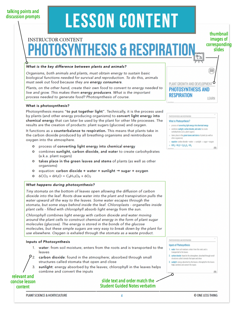 Load image into Gallery viewer, CCPLT04.3 Photosynthesis and Respiration, Plant Science Complete Curriculum
