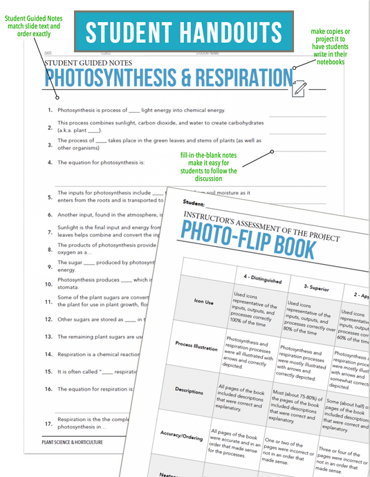 CCPLT04.3 Photosynthesis and Respiration, Plant Science Complete Curriculum