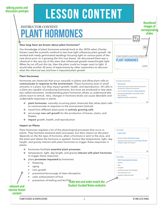 CCPLT04.4 Plant Hormones, Plant Science Complete Curriculum