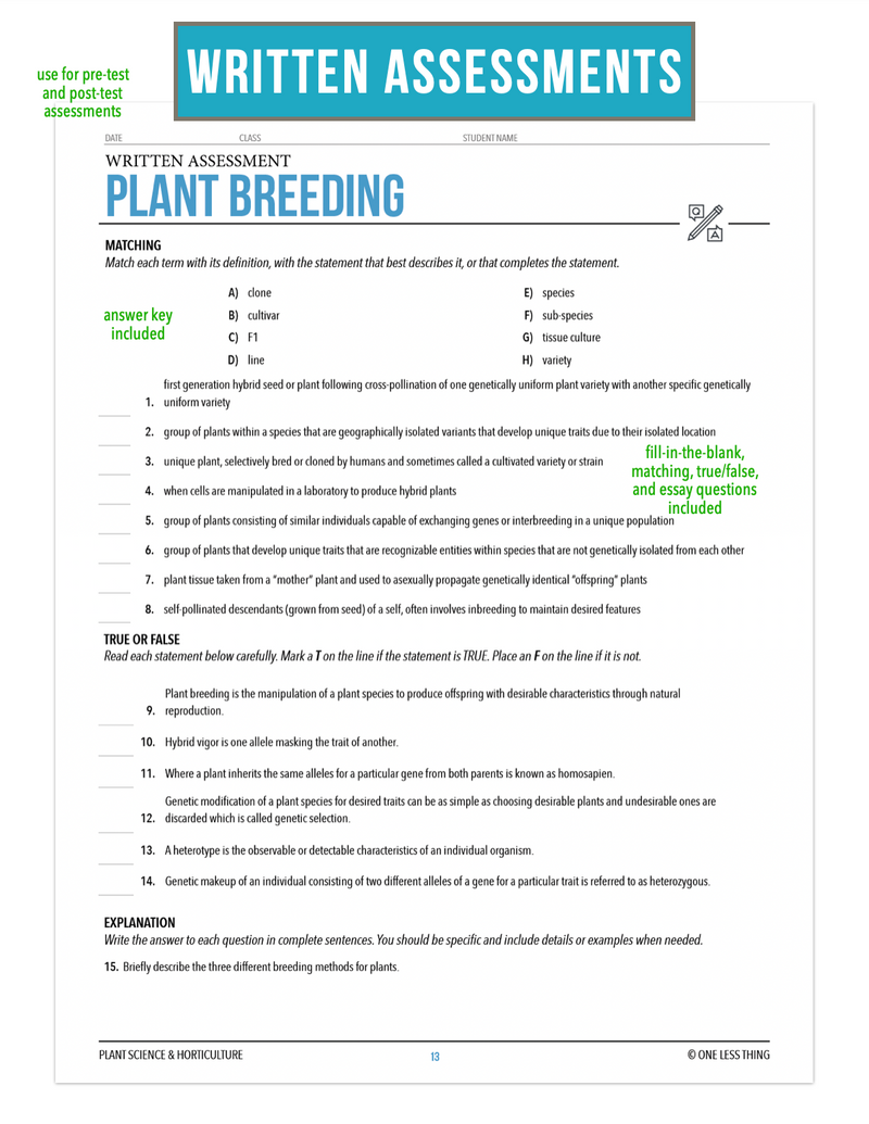 Load image into Gallery viewer, CCPLT05.3 Plant Breeding, Plant Science Complete Curriculum
