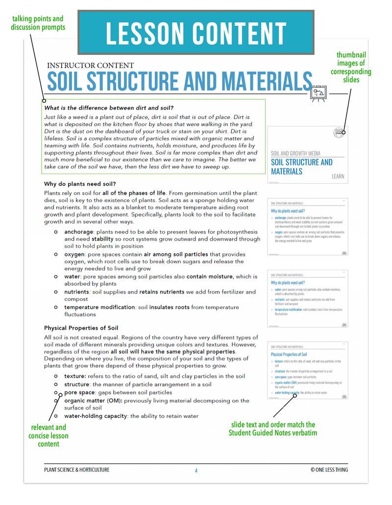 Load image into Gallery viewer, CCPLT06.1 Soil Structure and Materials, Plant Science Complete Curriculum
