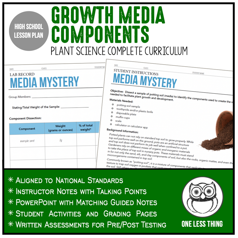 Load image into Gallery viewer, CCPLT06.3 Growth Media Components, Plant Science Complete Curriculum
