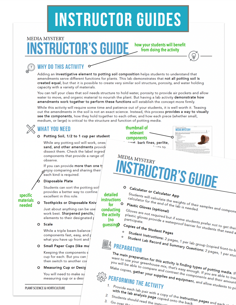 Load image into Gallery viewer, CCPLT06.3 Growth Media Components, Plant Science Complete Curriculum
