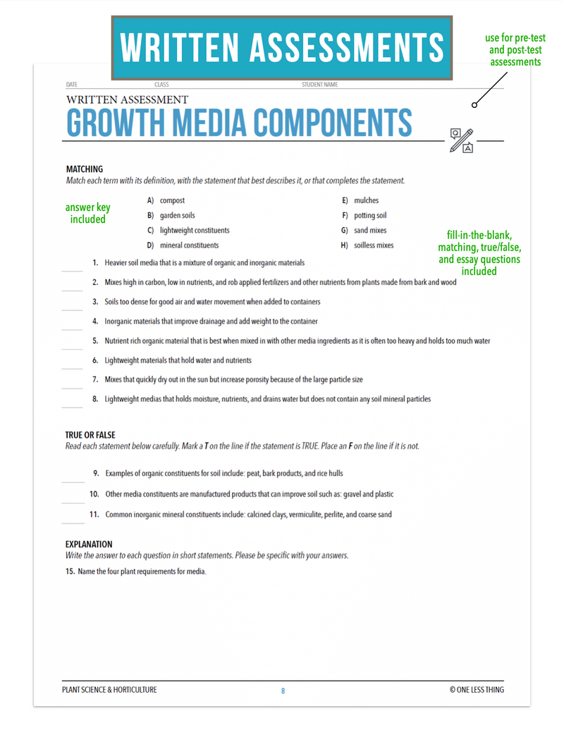 Load image into Gallery viewer, CCPLT06.3 Growth Media Components, Plant Science Complete Curriculum
