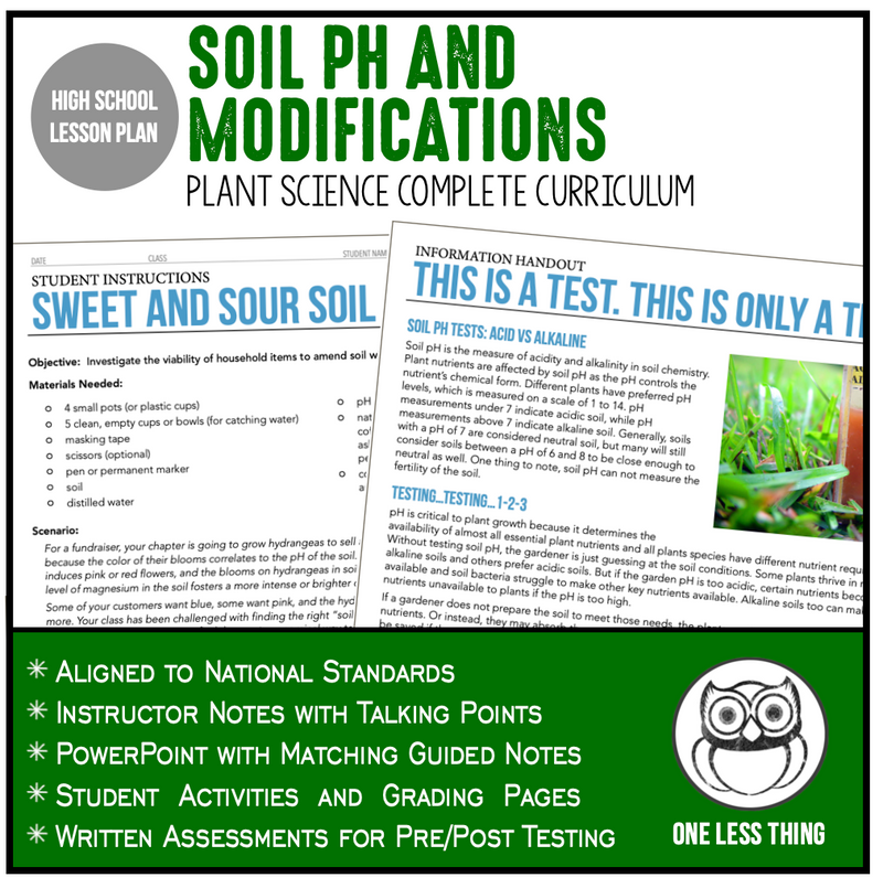 Load image into Gallery viewer, CCPLT07.3 Soil pH and Modifications, Plant Science Complete Curriculum
