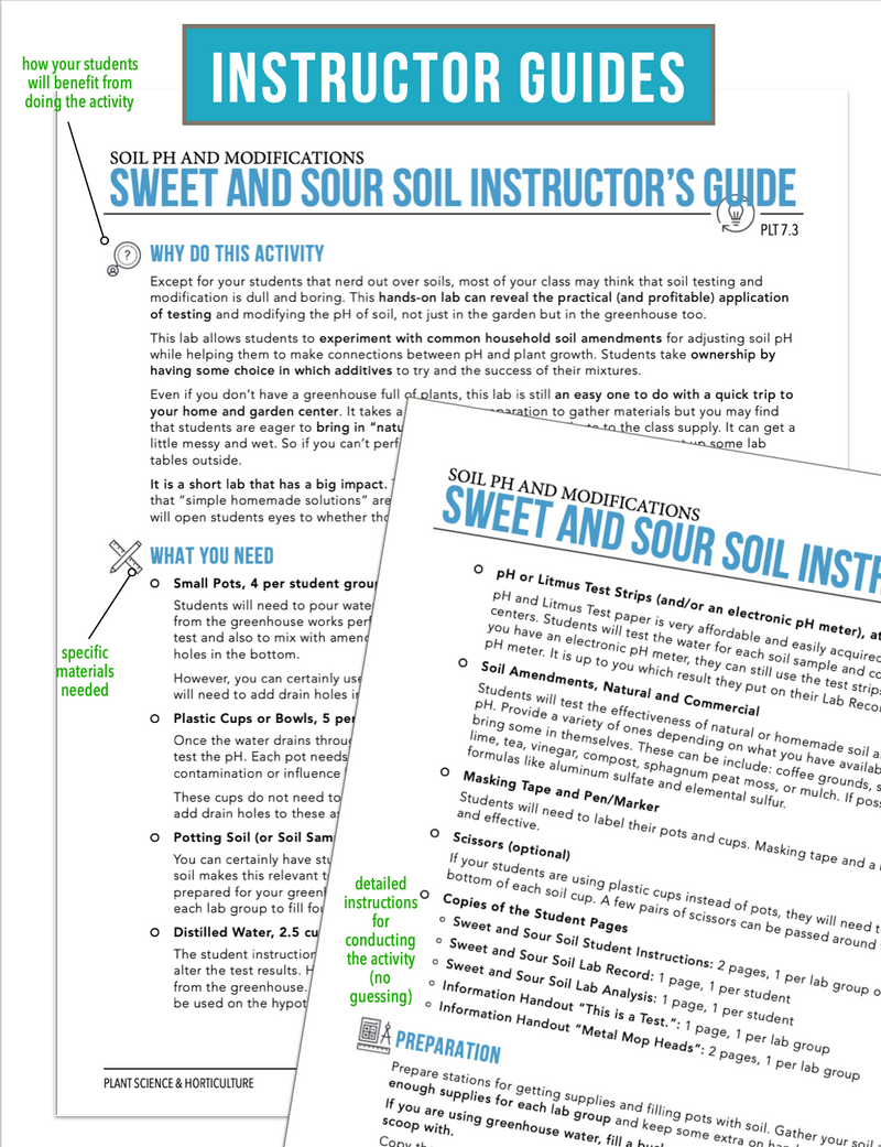 Load image into Gallery viewer, CCPLT07.3 Soil pH and Modifications, Plant Science Complete Curriculum
