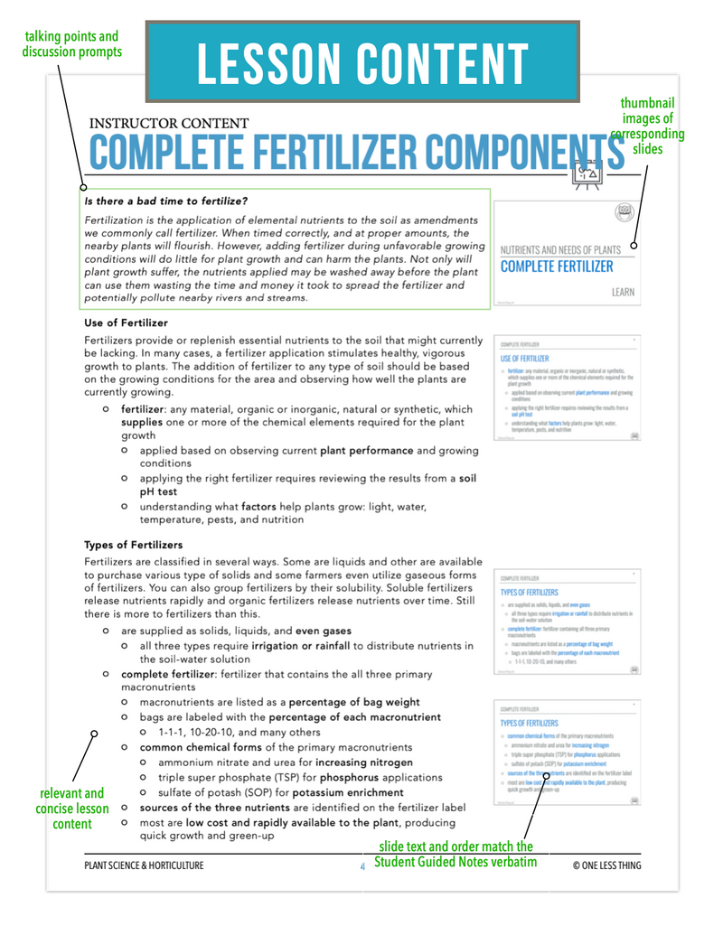 Load image into Gallery viewer, CCPLT08.1 Complete Fertilizer Components, Plant Science Complete Curriculum
