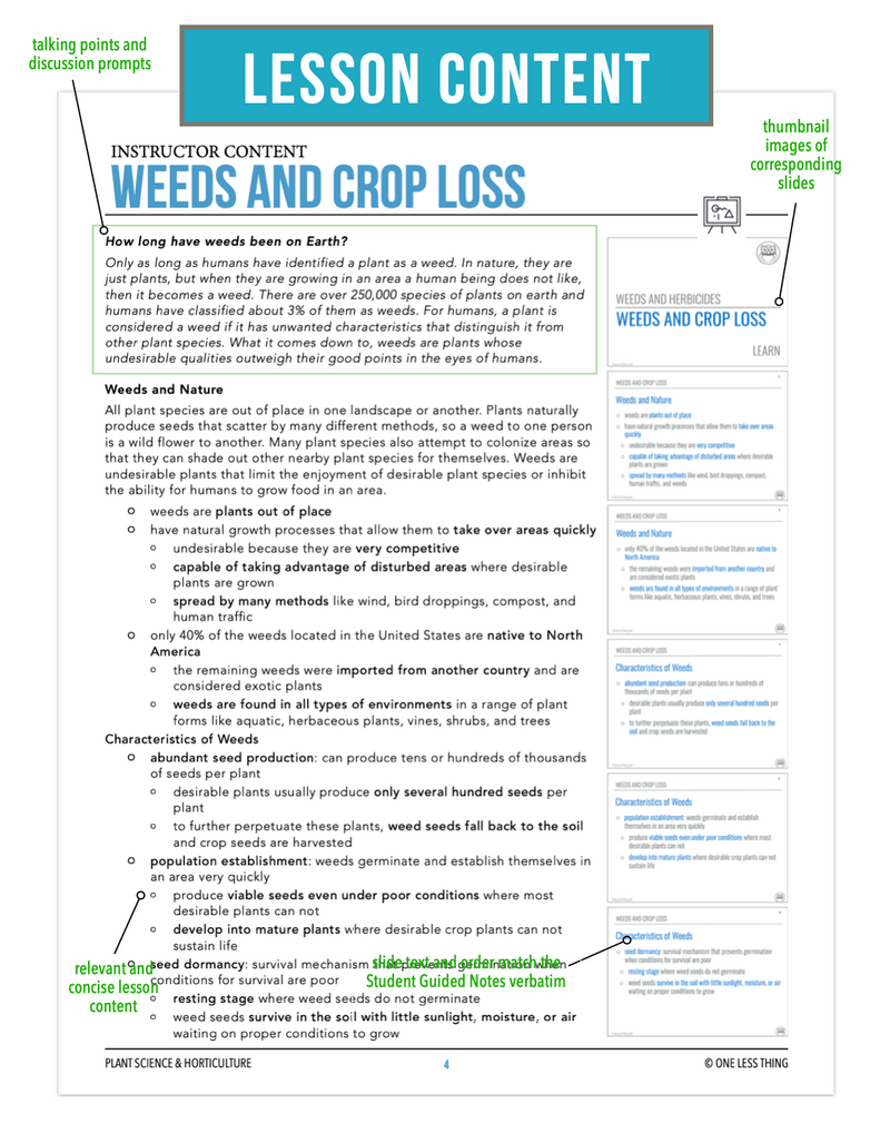 Load image into Gallery viewer, CCPLT09.1 Weeds and Crop Loss, Plant Science Complete Curriculum
