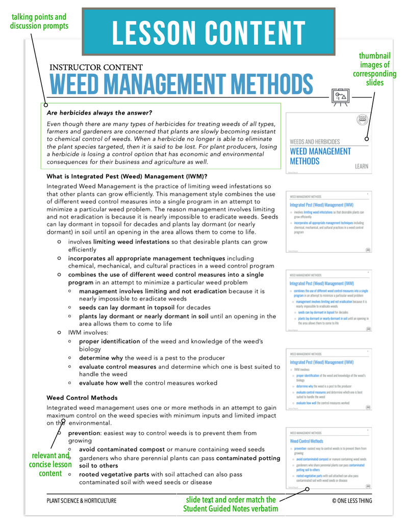 Load image into Gallery viewer, CCPLT09.2 Weed Management Methods, Plant Science Complete Curriculum
