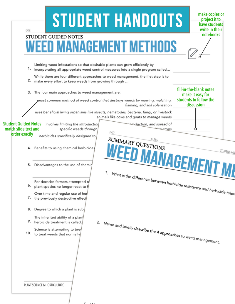 Load image into Gallery viewer, CCPLT09.2 Weed Management Methods, Plant Science Complete Curriculum
