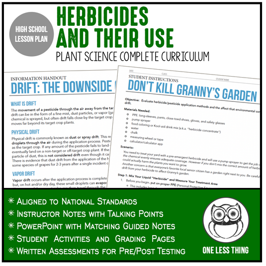 CCPLT09.3 Herbicides and Their Use, Plant Science Complete Curriculum