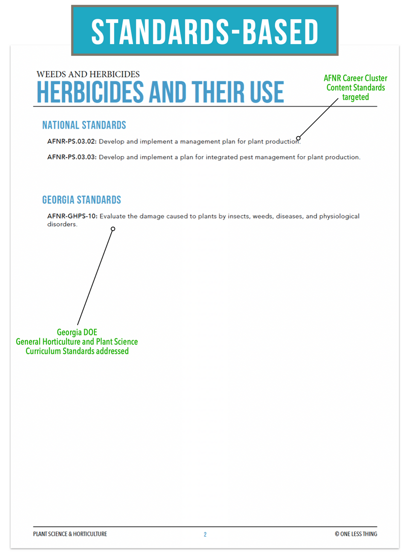 Load image into Gallery viewer, CCPLT09.3 Herbicides and Their Use, Plant Science Complete Curriculum
