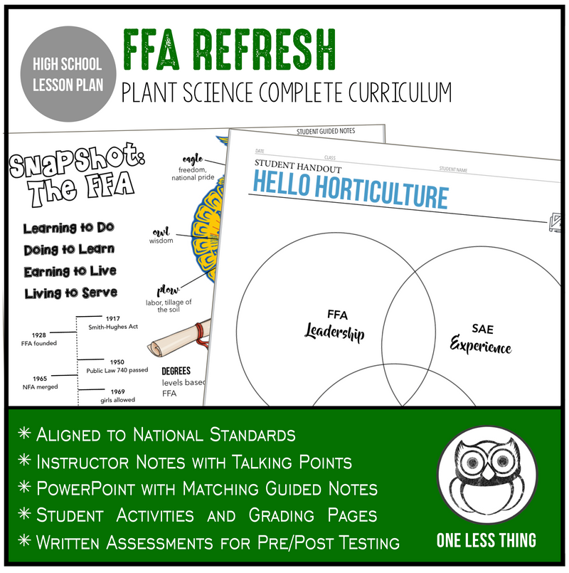 Load image into Gallery viewer, CCPLT01.1 FFA Refresh, Plant Science Complete Curriculum
