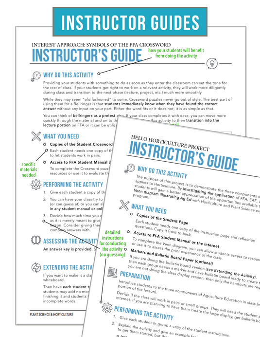 CCPLT01.1 FFA Refresh, Plant Science Complete Curriculum