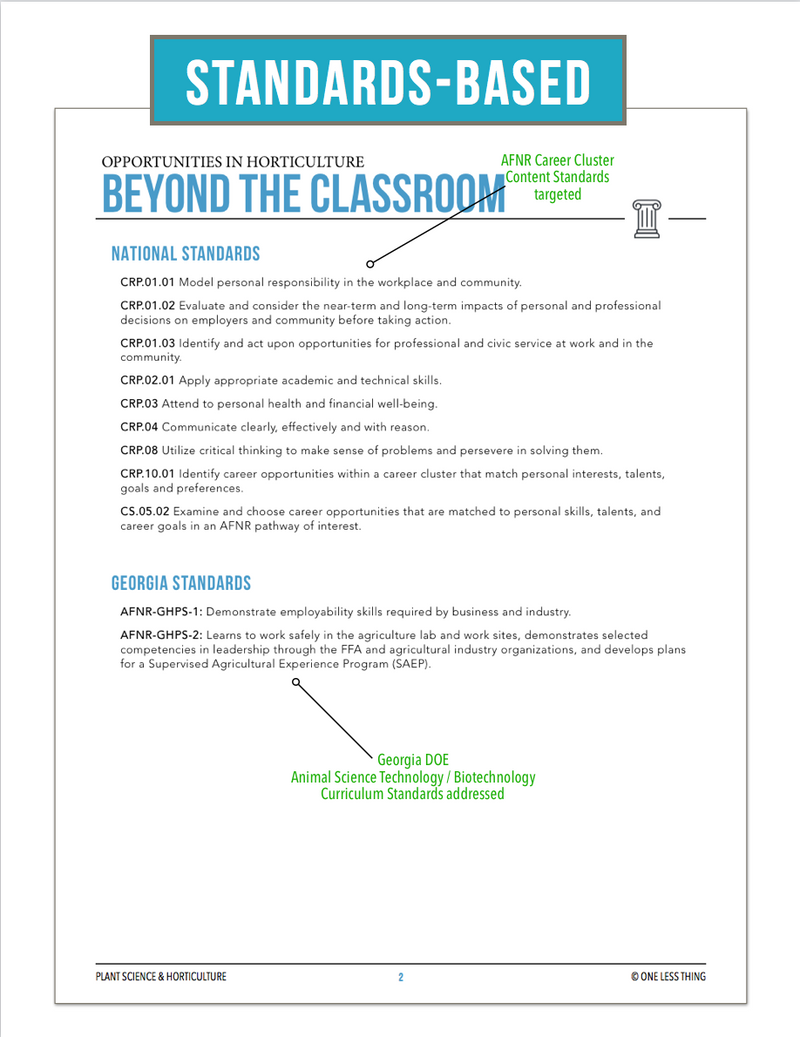 Load image into Gallery viewer, CCPLT01.2 Beyond the Classroom, Plant Science Complete Curriculum
