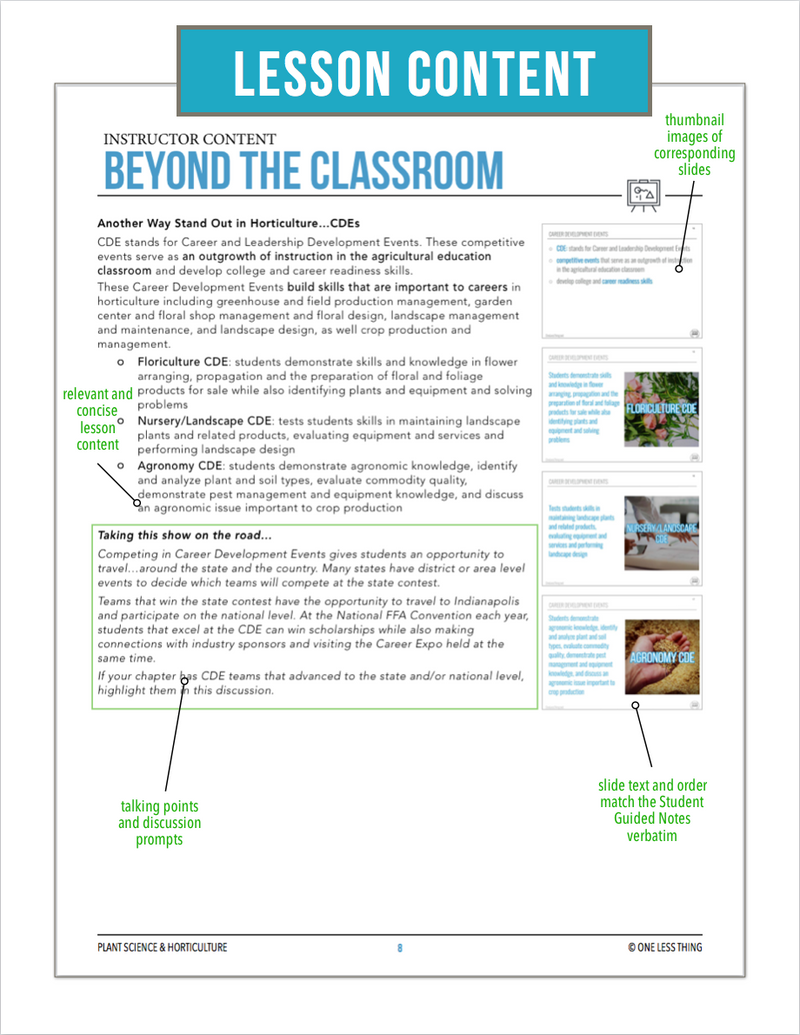 Load image into Gallery viewer, CCPLT01.2 Beyond the Classroom, Plant Science Complete Curriculum
