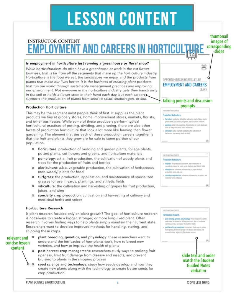 Load image into Gallery viewer, CCPLT01.3 Employment and Careers in Horticulture, Plant Science Complete Curriculum
