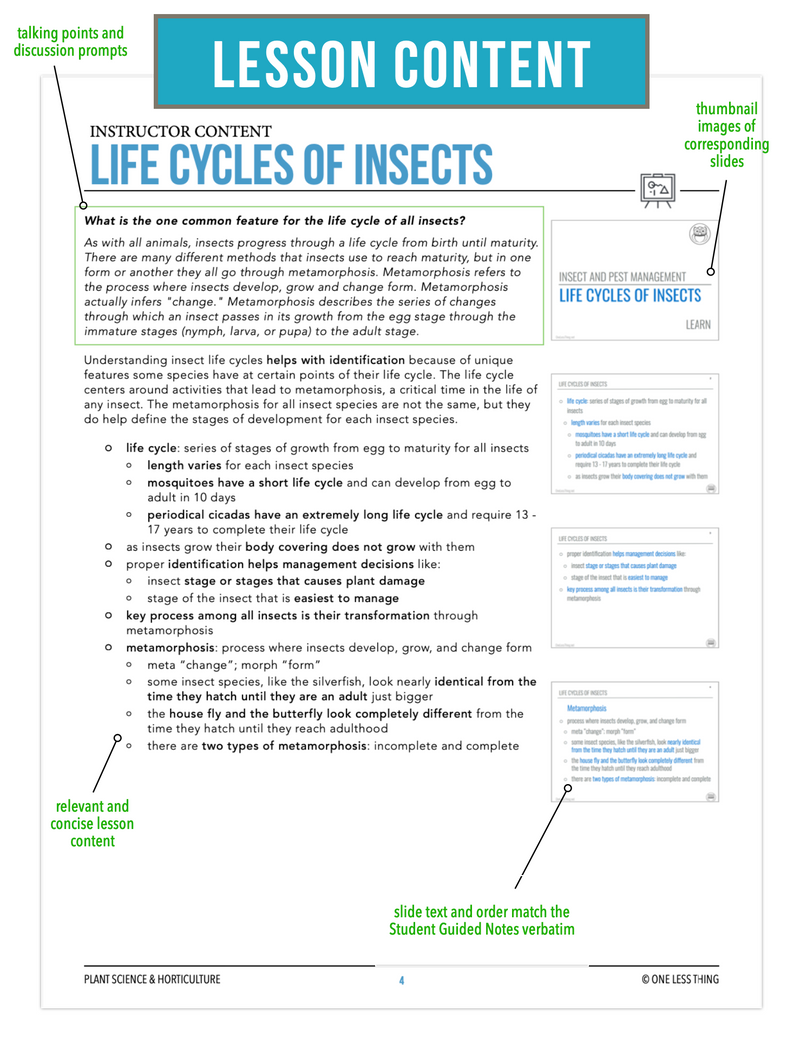 Load image into Gallery viewer, CCPLT10.2 Life Cycles of Insects, Plant Science Complete Curriculum
