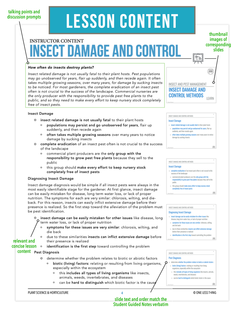 Load image into Gallery viewer, CCPLT10.3 Insect Damage and Control, Plant Science Complete Curriculum
