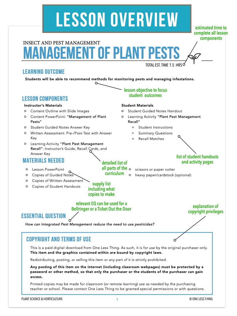 Load image into Gallery viewer, CCPLT10.4 Management of Plant Pests, Plant Science Complete Curriculum
