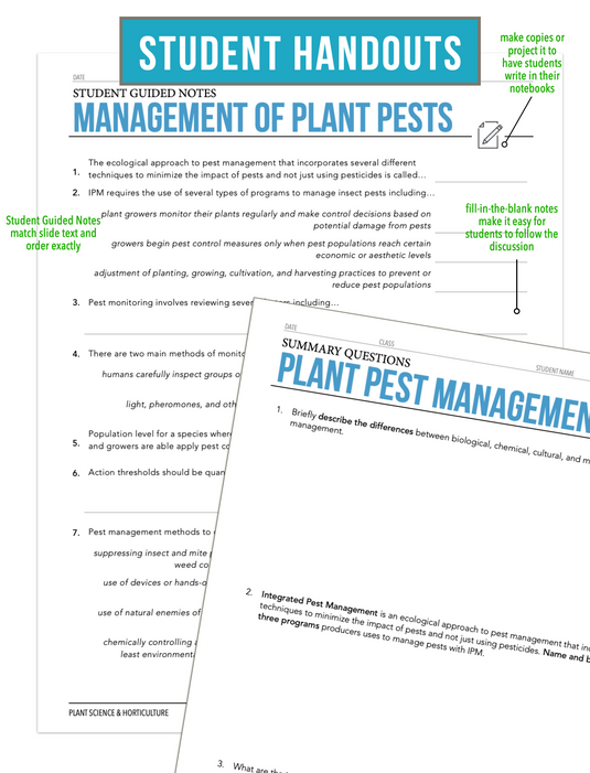 CCPLT10.4 Management of Plant Pests, Plant Science Complete Curriculum