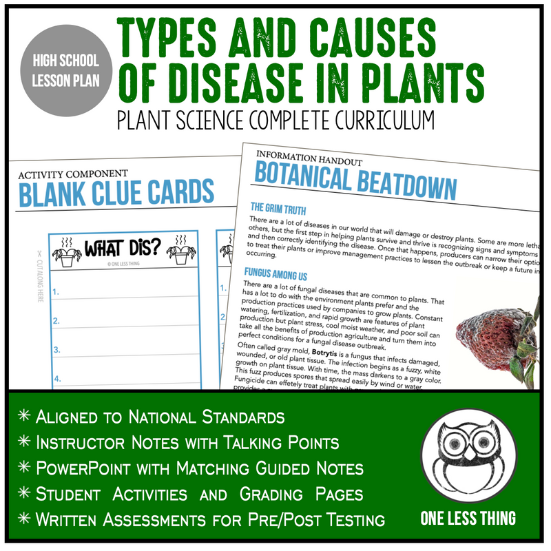 Load image into Gallery viewer, CCPLT11.1 Types and Causes of Disease, Plant Science Complete Curriculum
