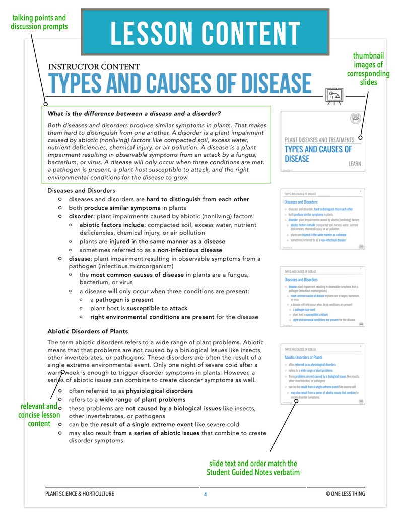 Load image into Gallery viewer, CCPLT11.1 Types and Causes of Disease, Plant Science Complete Curriculum
