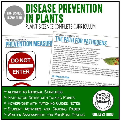 CCPLT11.2 Disease Prevention, Plant Science Complete Curriculum