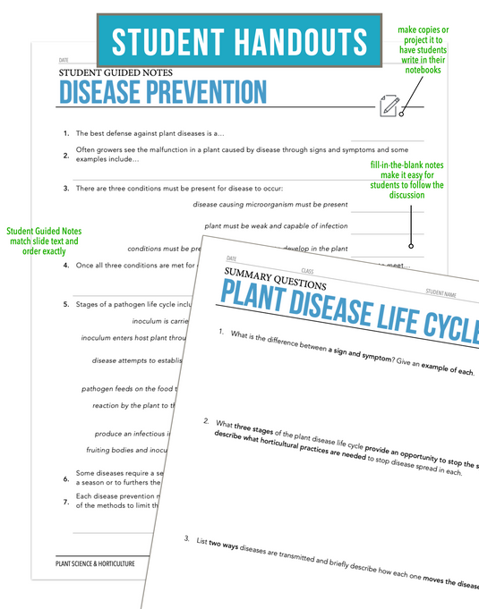 CCPLT11.2 Disease Prevention, Plant Science Complete Curriculum