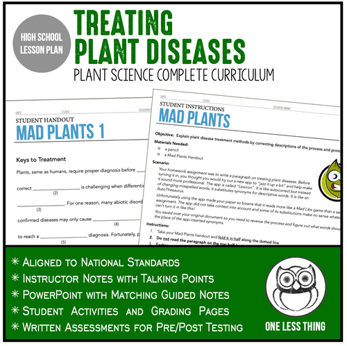 CCPLT11.3 Treating Plant Diseases, Plant Science Complete Curriculum