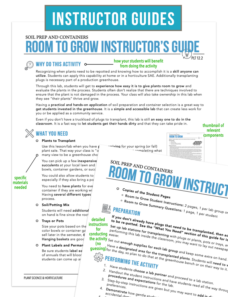 Load image into Gallery viewer, CCPLT12.2 Soil Prep and Containers, Plant Science Complete Curriculum
