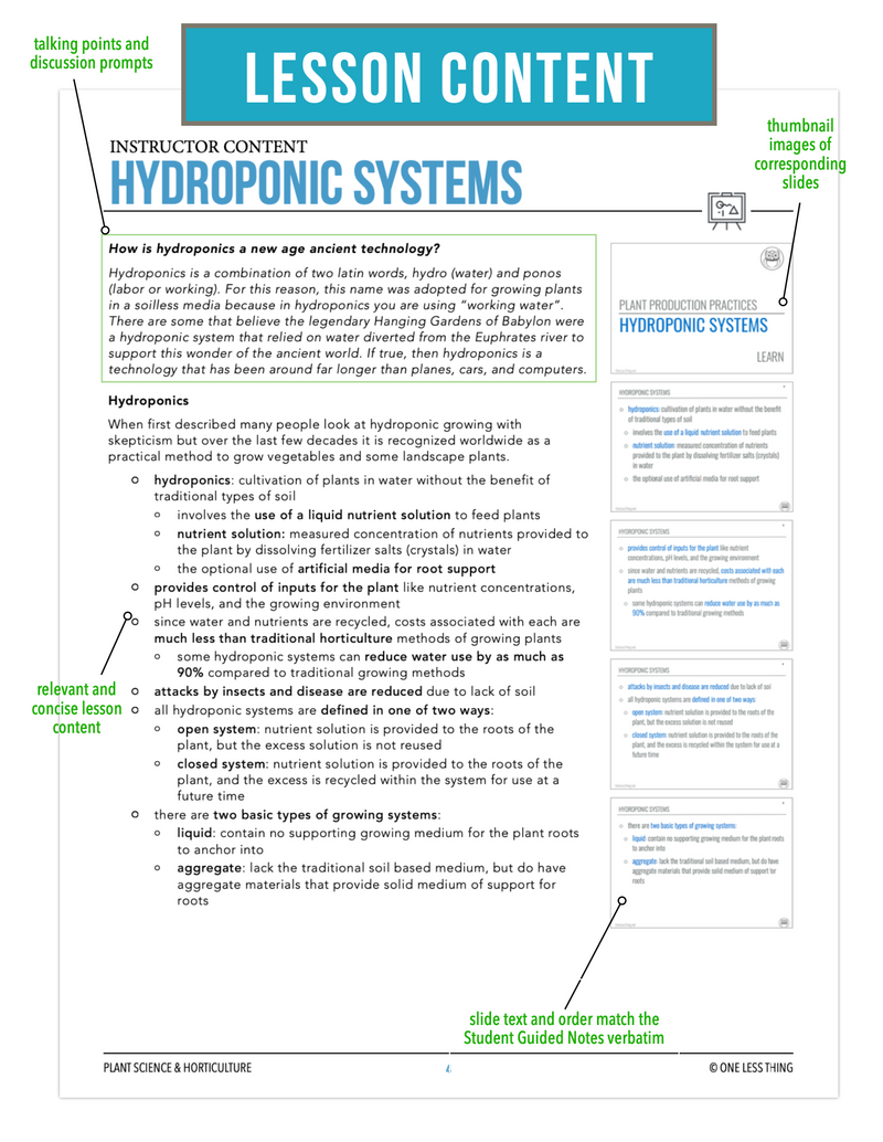 Load image into Gallery viewer, CCPLT12.4 Hydroponic Systems, Plant Science Complete Curriculum
