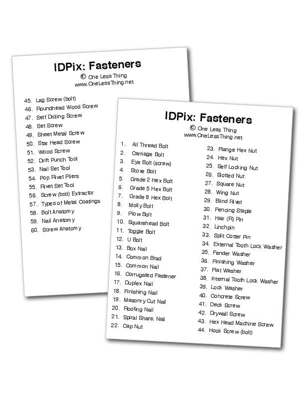 Load image into Gallery viewer, Fasteners ID, IDPix Cards
