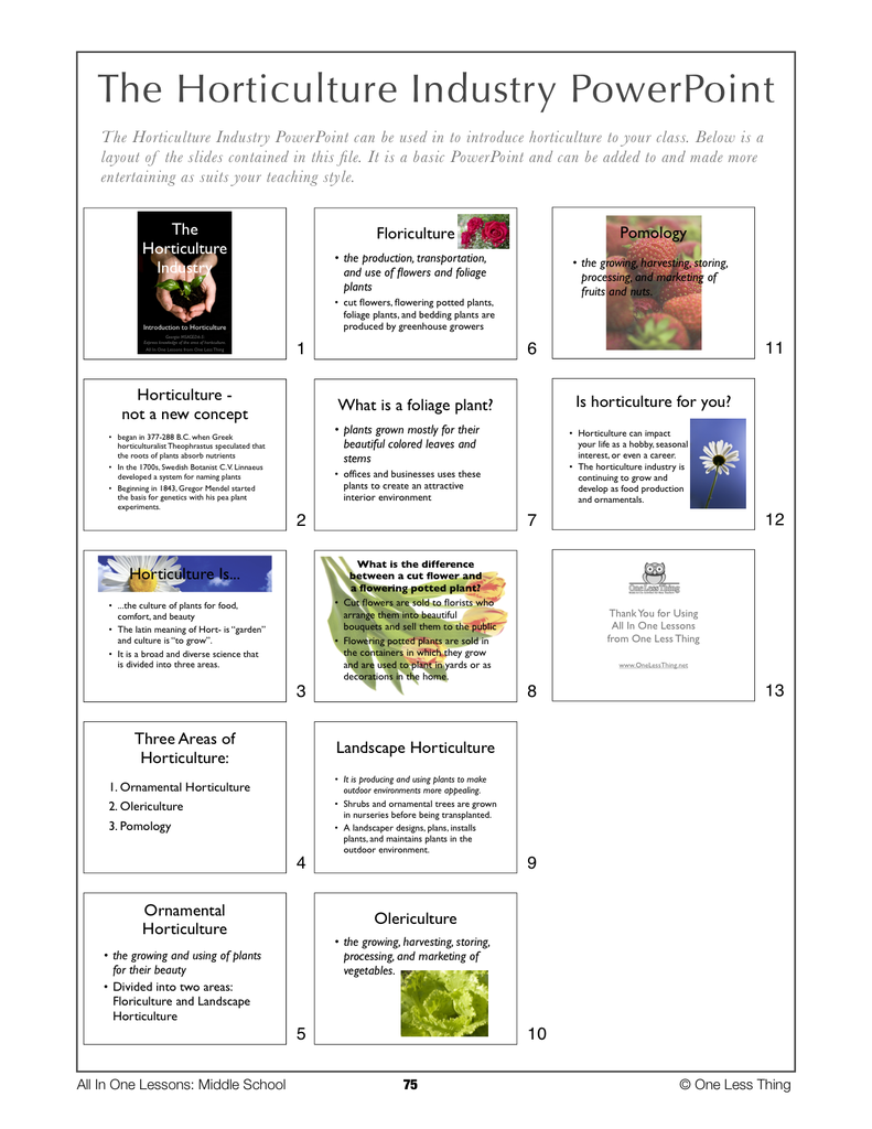 Load image into Gallery viewer, 6-07 The Horticulture Industry, Lesson Plan Download
