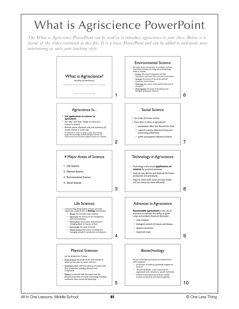 Load image into Gallery viewer, 7-06 What is Agriscience, Lesson Plan Download
