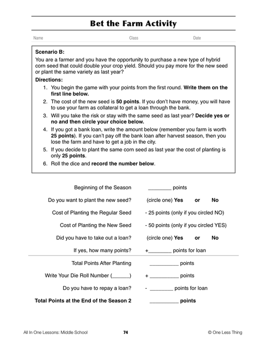 7-07 Ag Technology and Risk, Lesson Plan Download