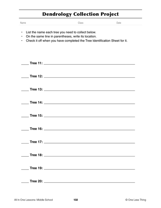 8-13 Forest Dendrology, Lesson Plan Download