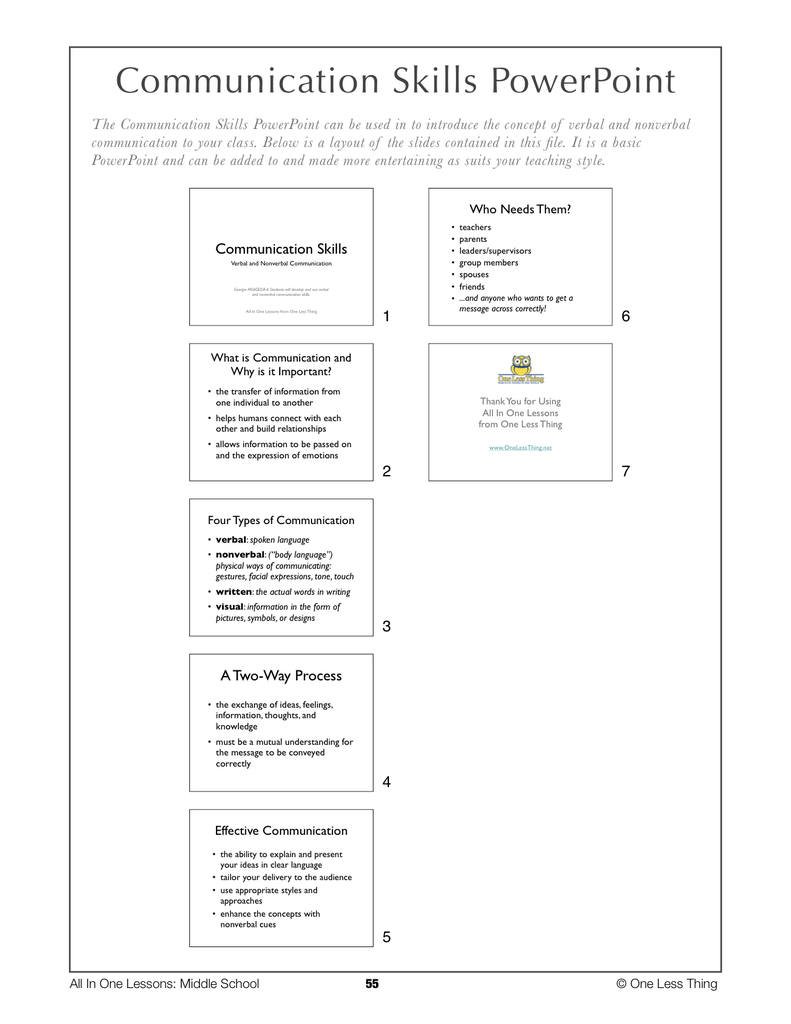 Load image into Gallery viewer, 8-05 Communication Skills, Lesson Plan Download
